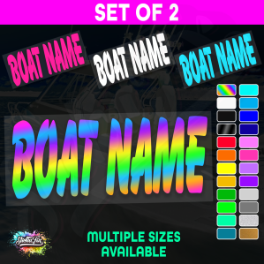 2x Custom Boat Name