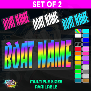 2x Custom Boat Name
