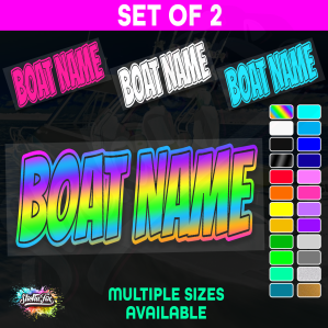 2x Custom Boat Name