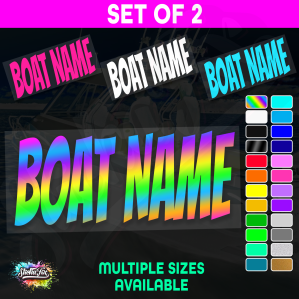 2x Custom Boat Name