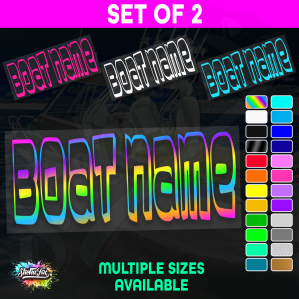 2x Custom Boat Name - Image 1