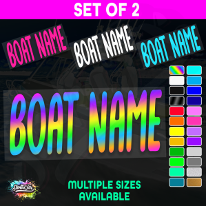 2x Custom Boat Name