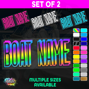 2x Custom Boat Name