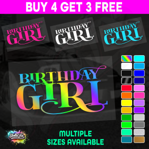 Birthday Girl Swirls