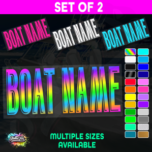 2x Custom Boat Name