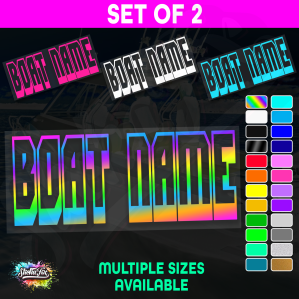 2x Custom Boat Name