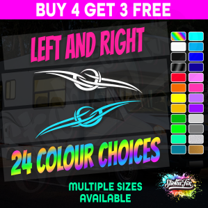 2x Caravan Stripes - Large