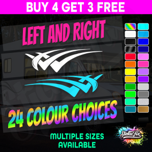 2x Caravan Stripes - Large