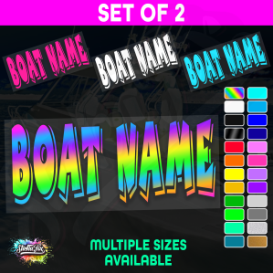 2x Custom Boat Name - Image 1
