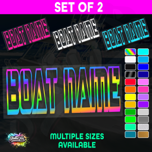 2x Custom Boat Name