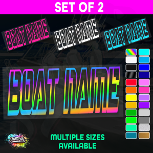 2x Custom Boat Name