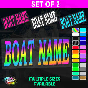 2x Custom Boat Name