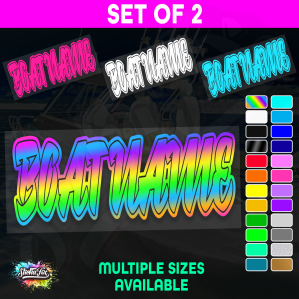 2x Custom Boat Name
