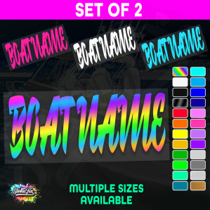 2x Custom Boat Name