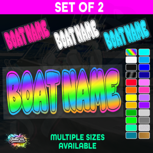 2x Custom Boat Name