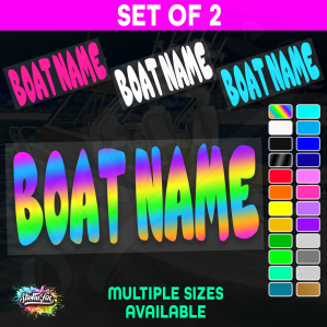 2x Custom Boat Name
