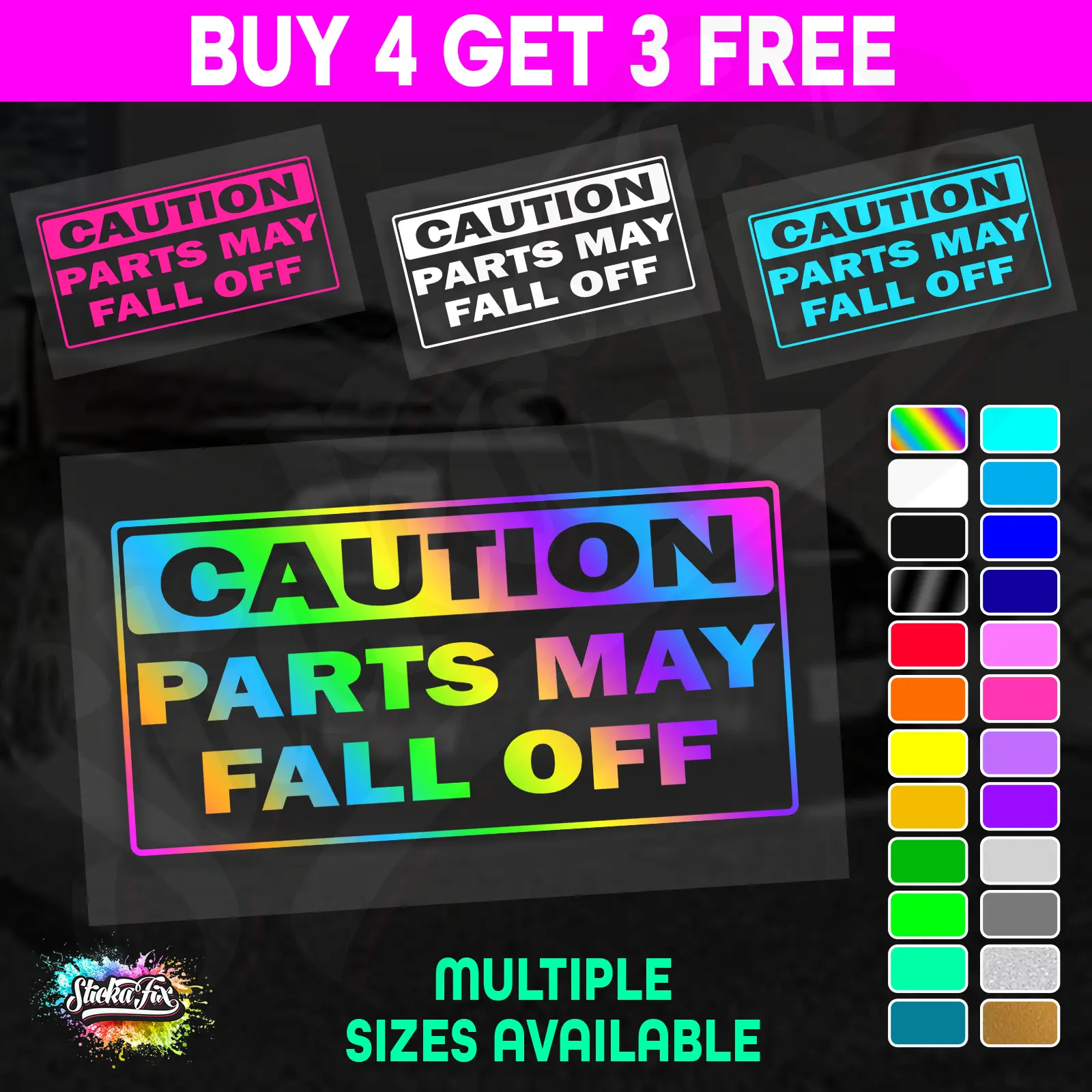Caution Parts May Fall Off