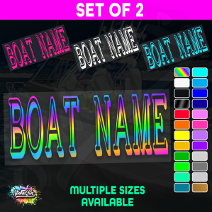 2x Custom Boat Name
