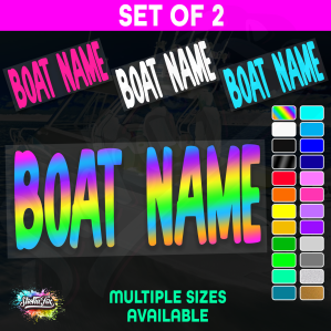 2x Custom Boat Name
