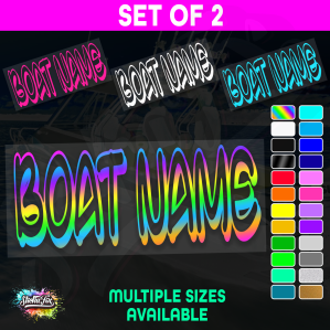 2x Custom Boat Name