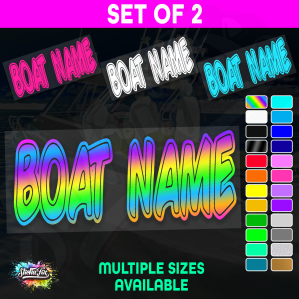 2x Custom Boat Name