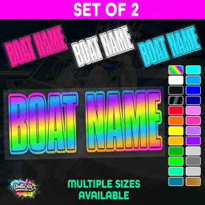 2x Custom Boat Name
