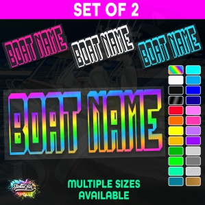 2x Custom Boat Name