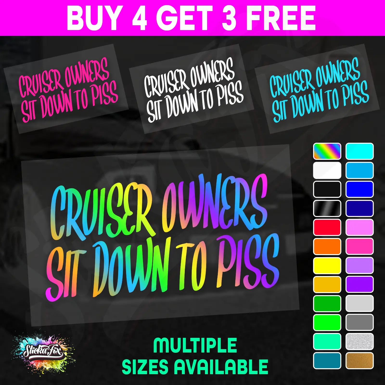 Cruiser Owners Sit Down To Piss