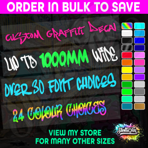 1000mm Custom Graffiti