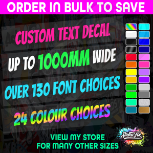 1000mm CUSTOM STICKER