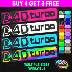 D4D Turbo Sticker