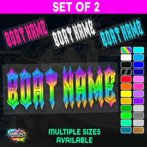 2x Custom Boat Name