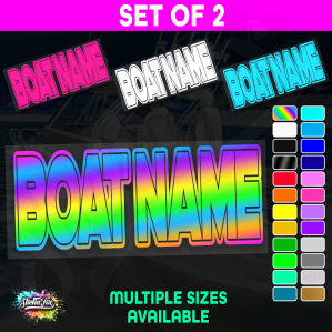 2x Custom Boat Name - Image 1