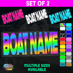 2x Custom Boat Name