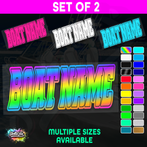 2x Custom Boat Name