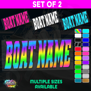 2x Custom Boat Name