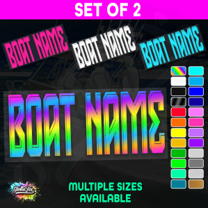 2x Custom Boat Name