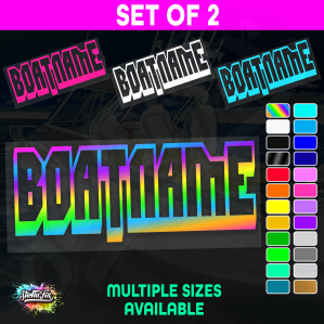 2x Custom Boat Name