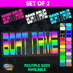 2x Custom Boat Name