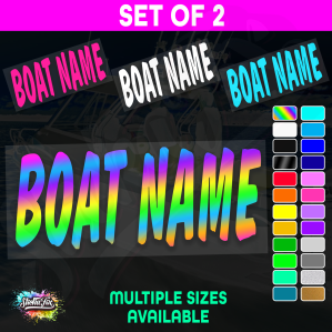 2x Custom Boat Name