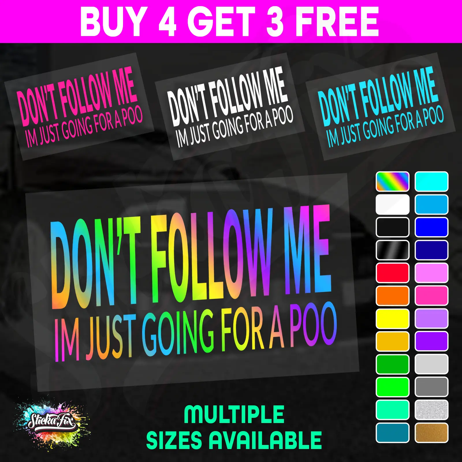 Dont Follow Me Im Going For A Poo