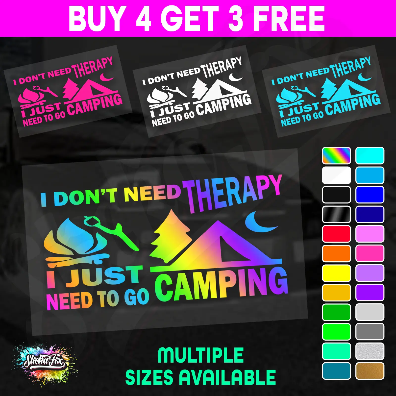 Dont Need Therapy Just Need Camping