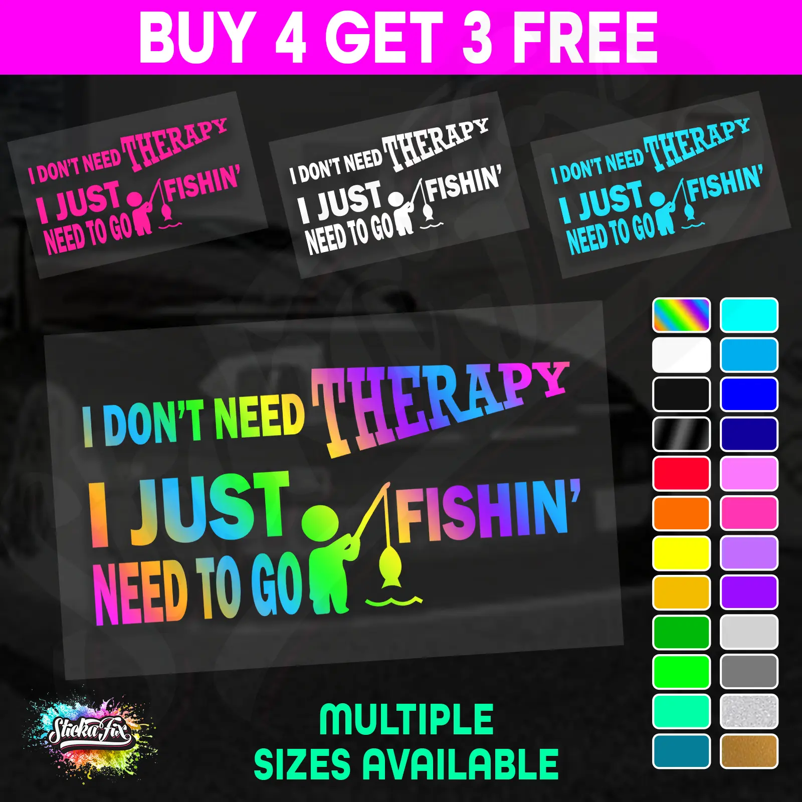 Dont Need Therapy Just Need Fishing