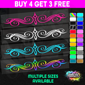 Decorative Swirl Pinstripe