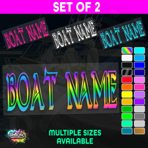 2x Custom Boat Name - Image 1