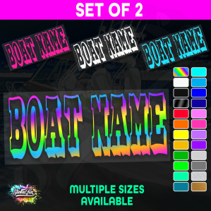 2x Custom Boat Name