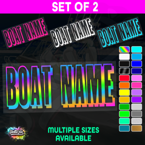 2x Custom Boat Name