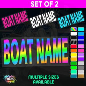 2x Custom Boat Name