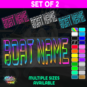 2x Custom Boat Name