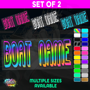 2x Custom Boat Name
